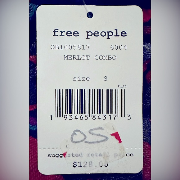 NWT Free People | Love Letter Long Sleeve Snap Front High/Low Tunic Merlot Combo - Picture 16 of 16